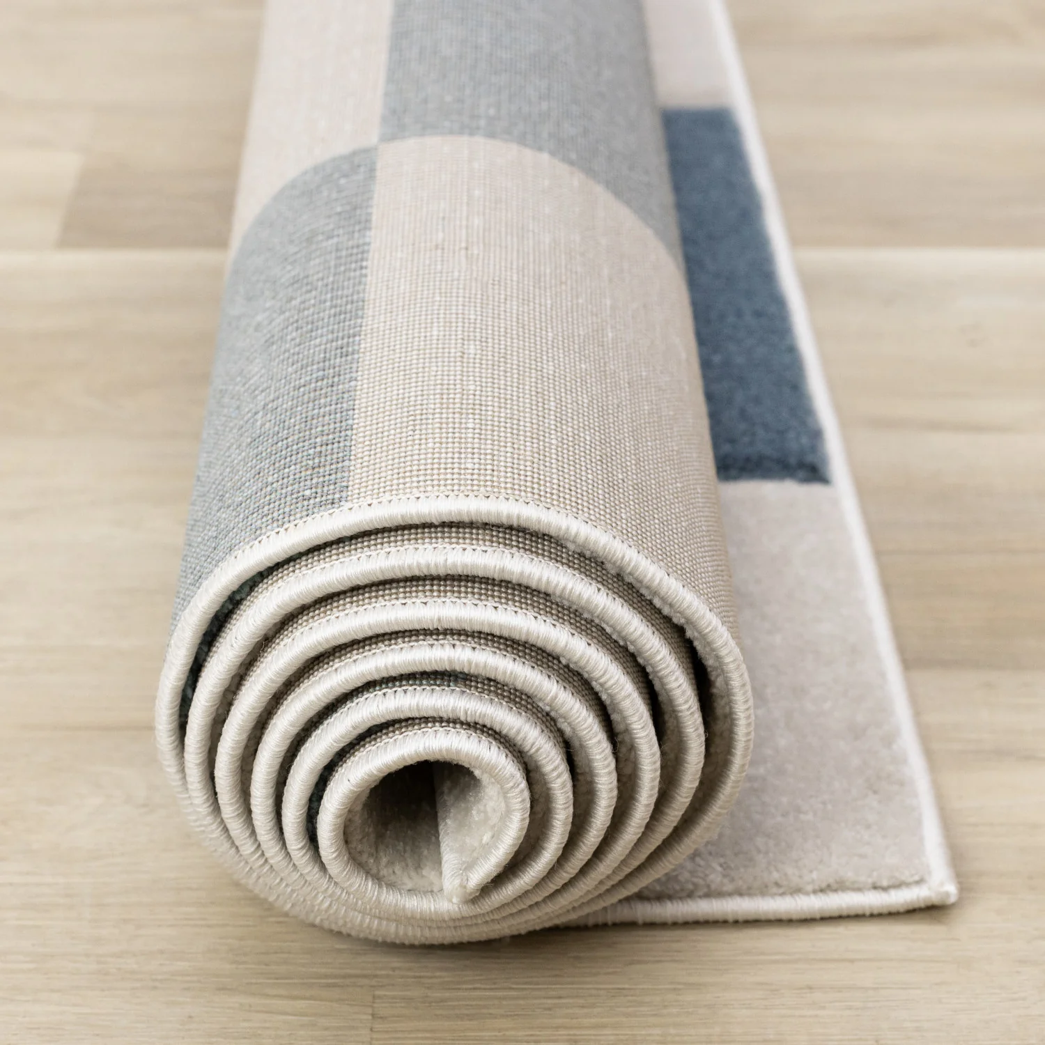 Finley Modern Geometric Area Rug - 8' X 11' - Blue/White - Image 13