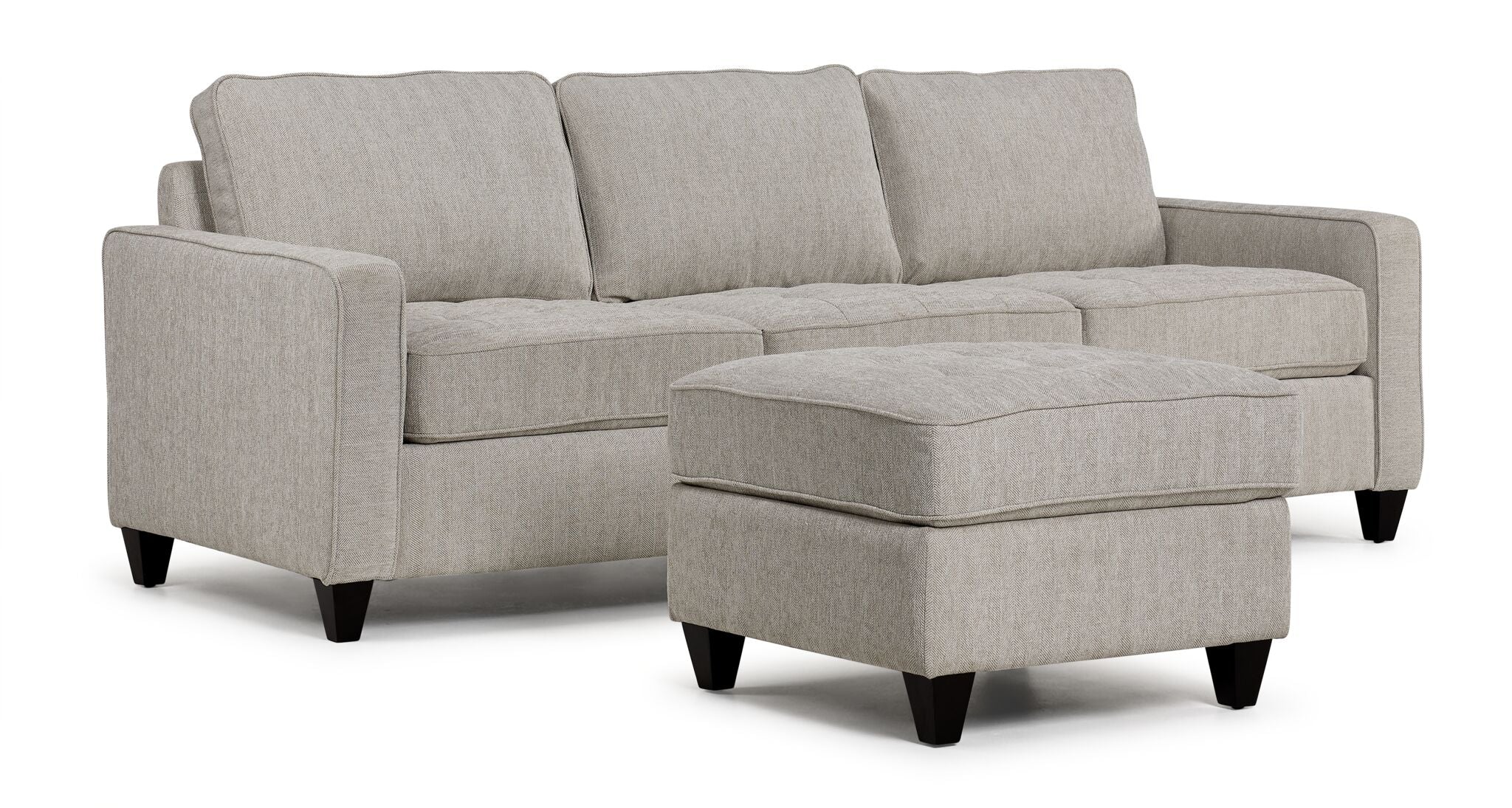 Flipp-it Sofa with Reversible Chaise/Ottoman - Platinum - Image 6