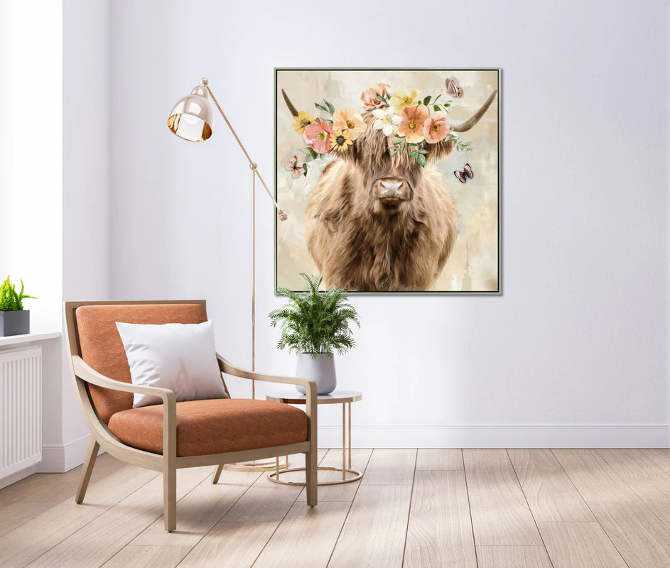 Floral Crowns III Wall Art - Light Brown/Multi - 37 X 37 - Image 2