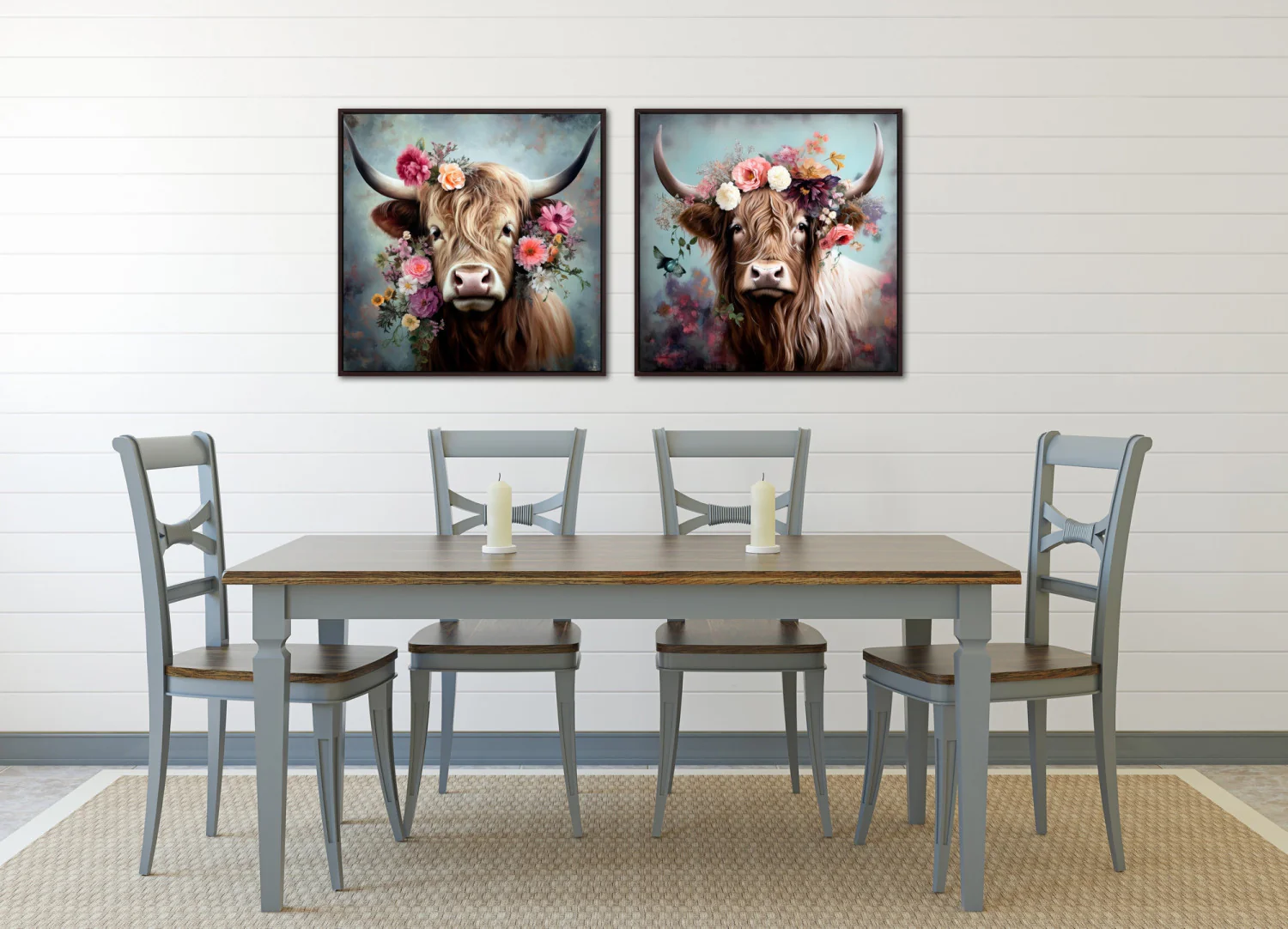 Floral Majesty I Wall Art - Multi-Colour - 24 X 24 - Image 2