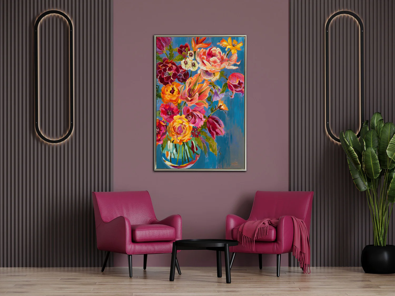 Floral Rhapsody Wall Art - Multi-Colour - 30 X 45 - Image 2