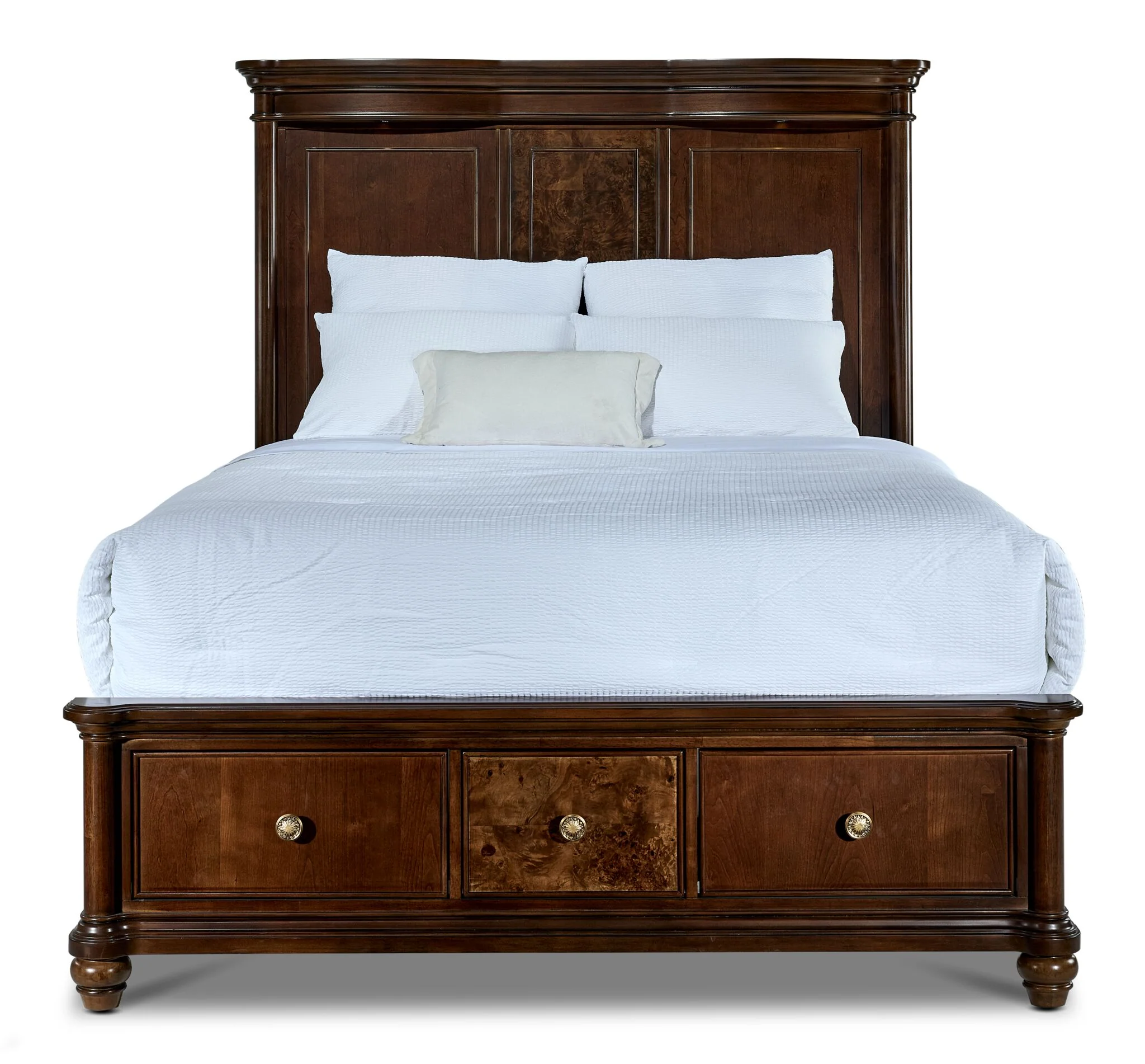 Florence 3 - Piece King Storage Bed - Brown - Image 2