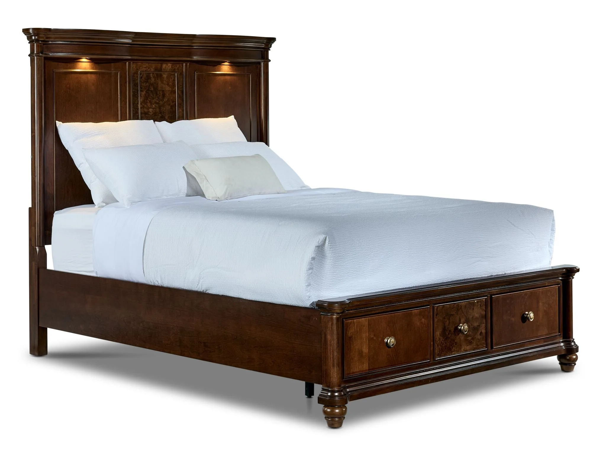 Florence 3 - Piece King Storage Bed - Brown - Image 3