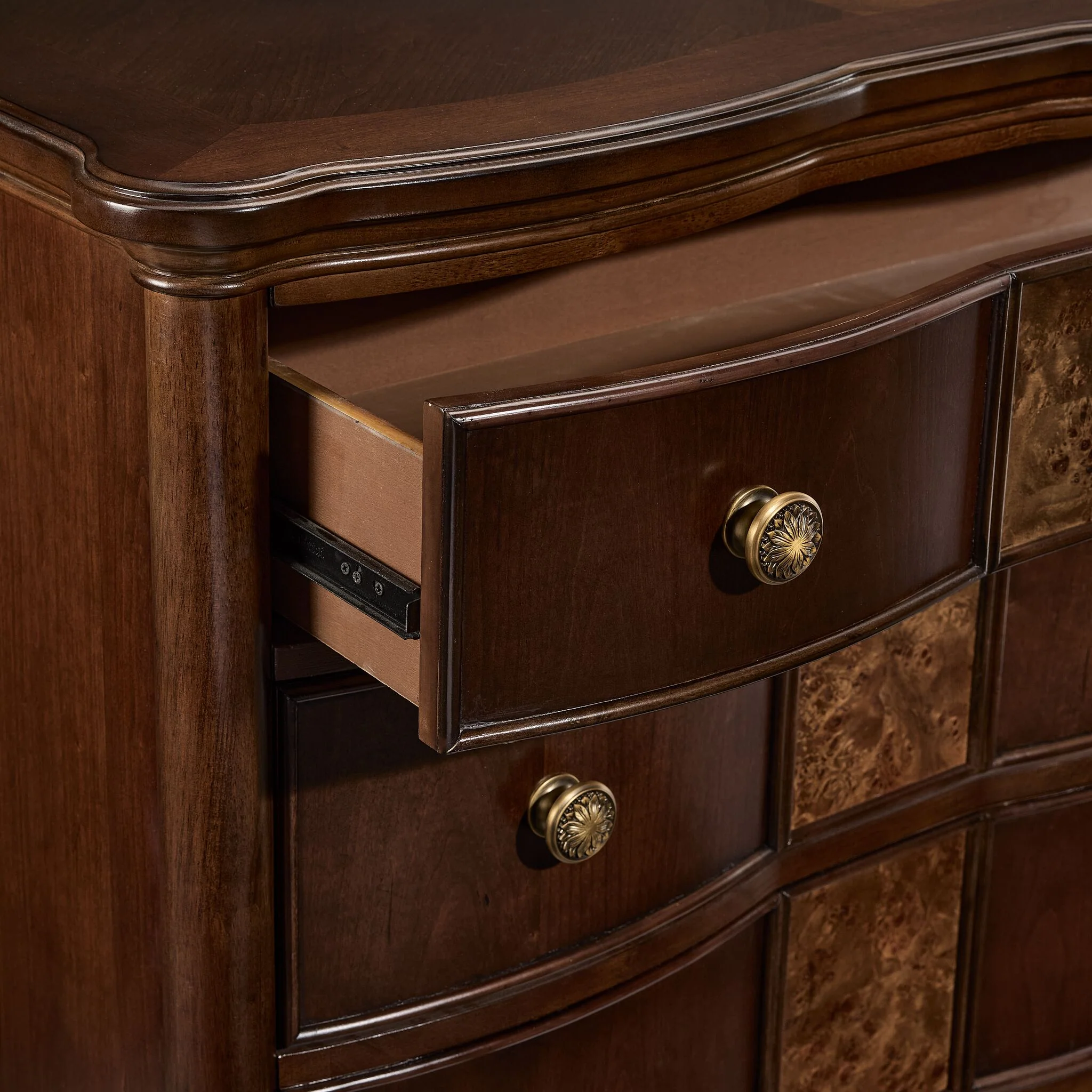 Florence 5-Drawer Chest - Brown - Image 3