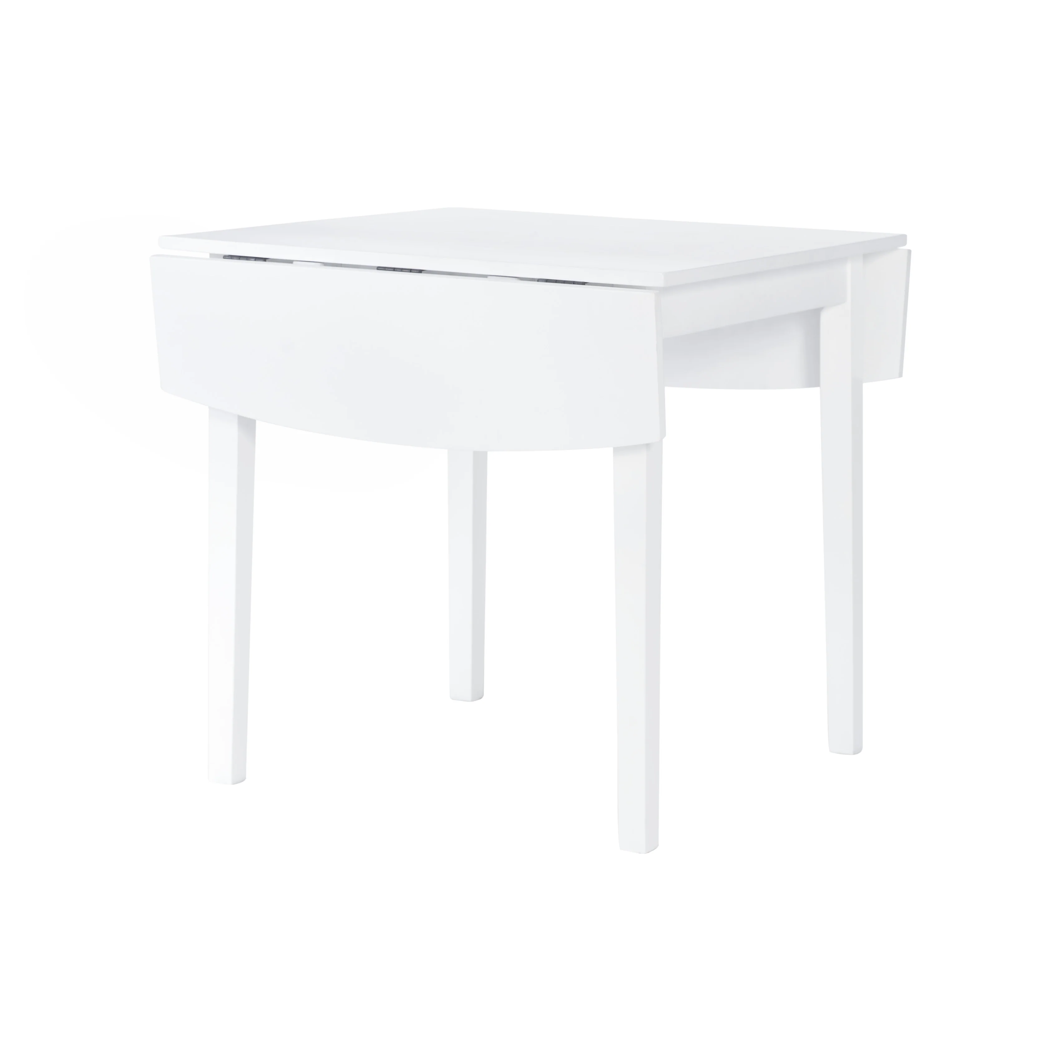 Florian Square Drop Leaf Table - White - Image 3