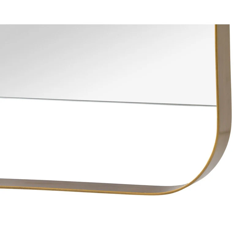 Florin Mirror - Antique Brass - Image 3