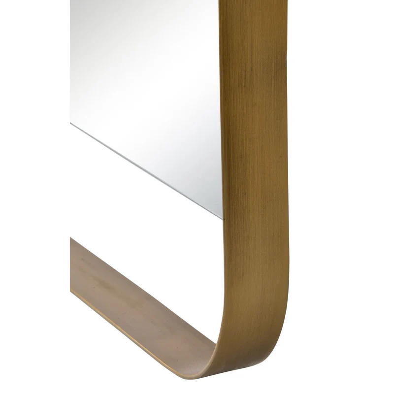 Florin Mirror - Antique Brass - Image 5