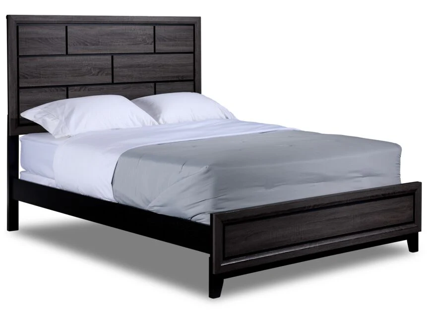Fog 5-Piece King Bedroom Package - Grey, Black - Image 2