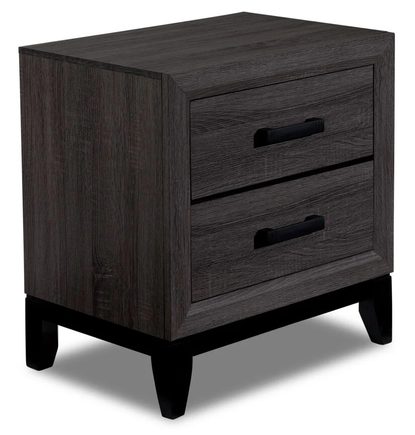 Fog 5-Piece King Bedroom Package - Grey, Black - Image 4