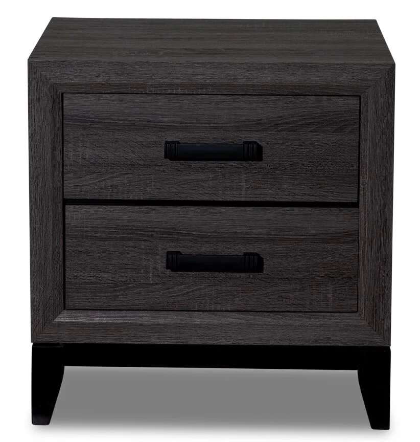 Fog Night Table - Grey, Black - Image 2