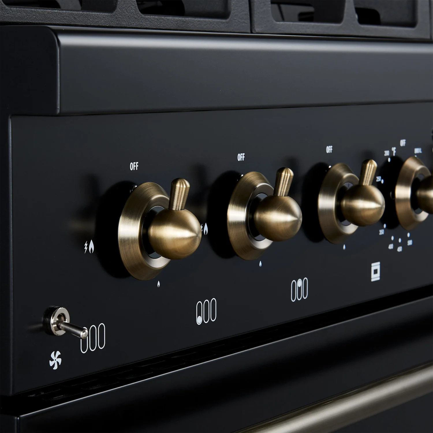 Forno Antico 36" Black Dual Fuel Range (4.5 Cu. Ft.) - FFSGS6113-36BLK - Image 2