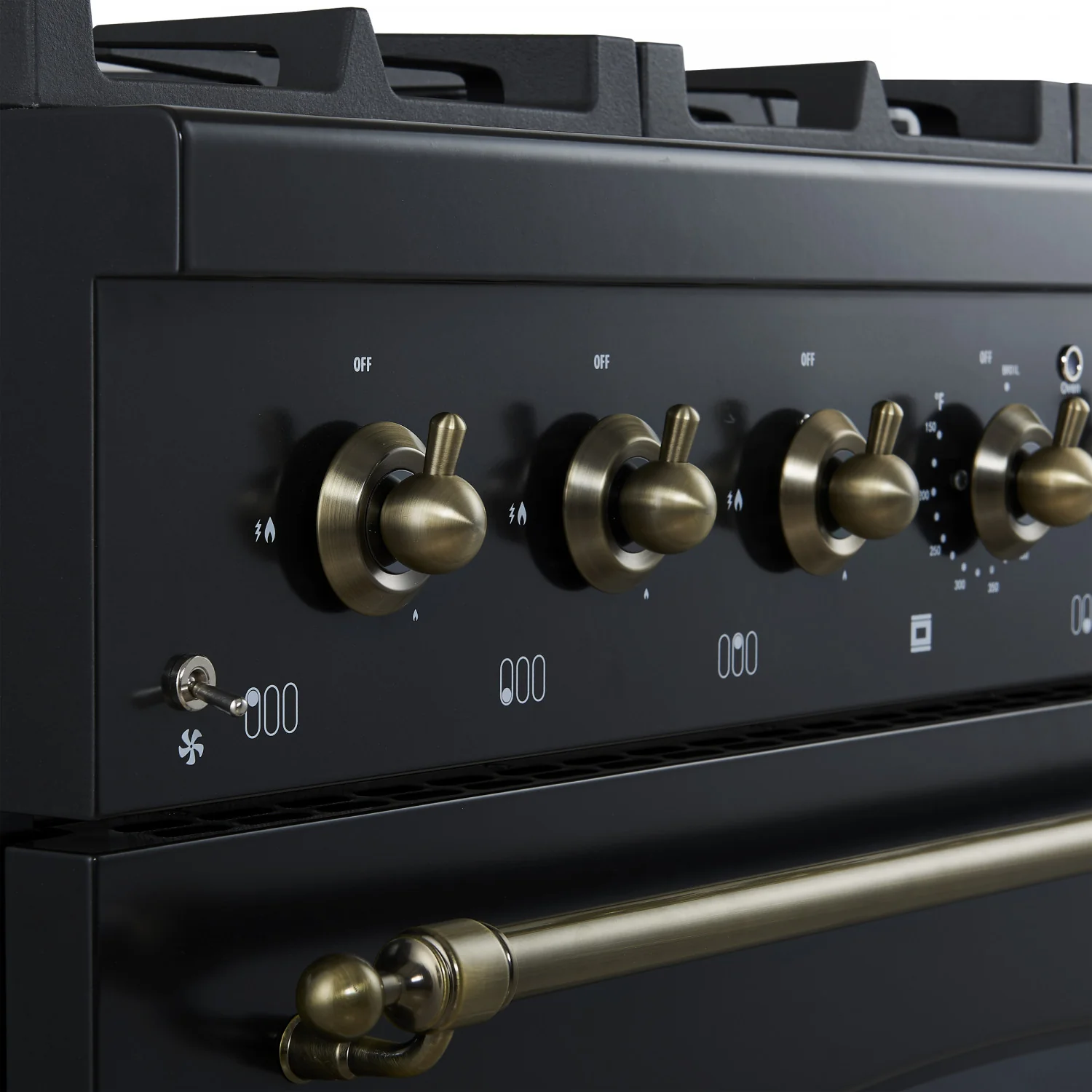 Forno Antico 36" Black Freestanding Gas Range (4.5 Cu. Ft.) - FFSGS6219-36BLK - Image 3