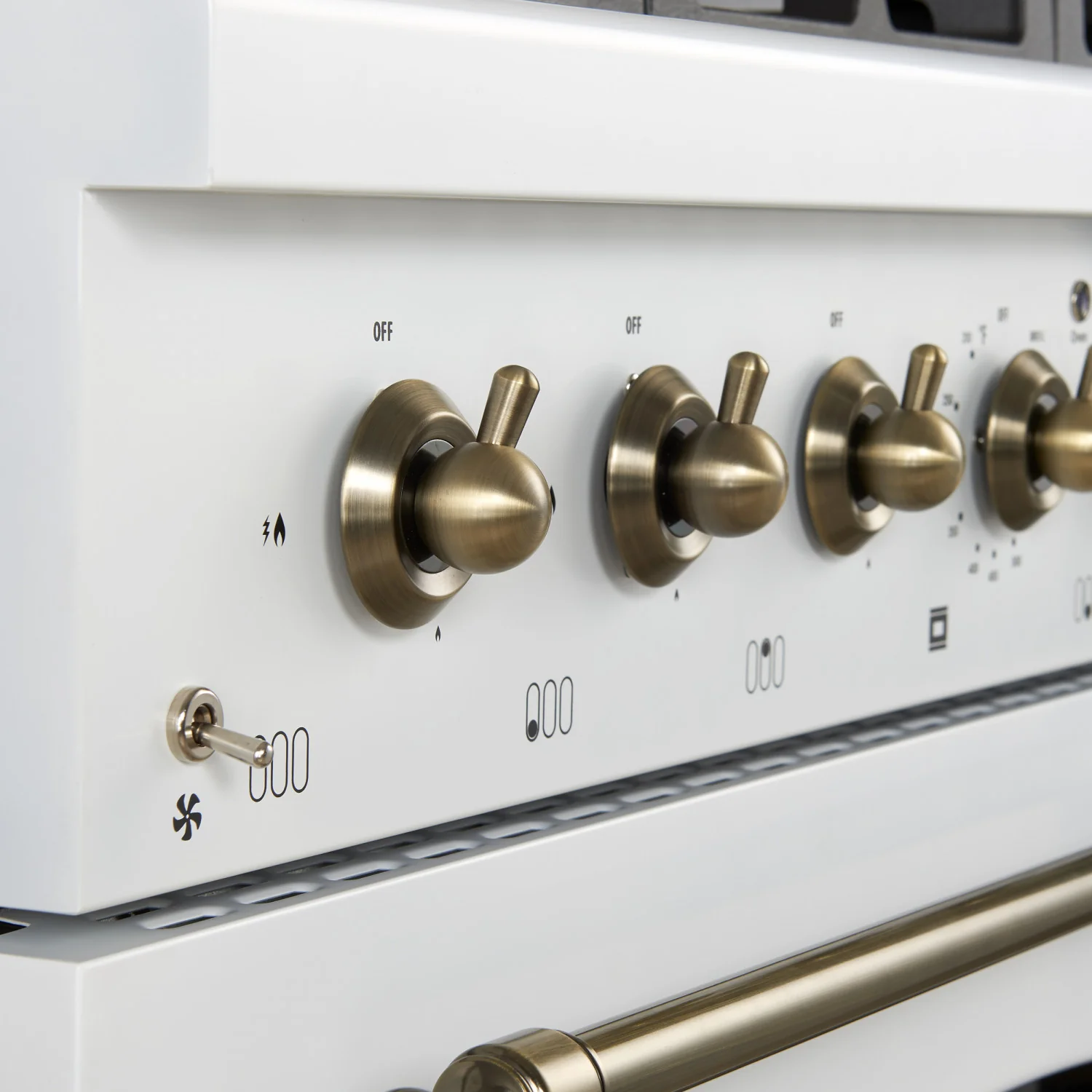 Forno Antico 36" White Dual Fuel Range (4.5 Cu. Ft.) - FFSGS6113-36WHT - Image 4