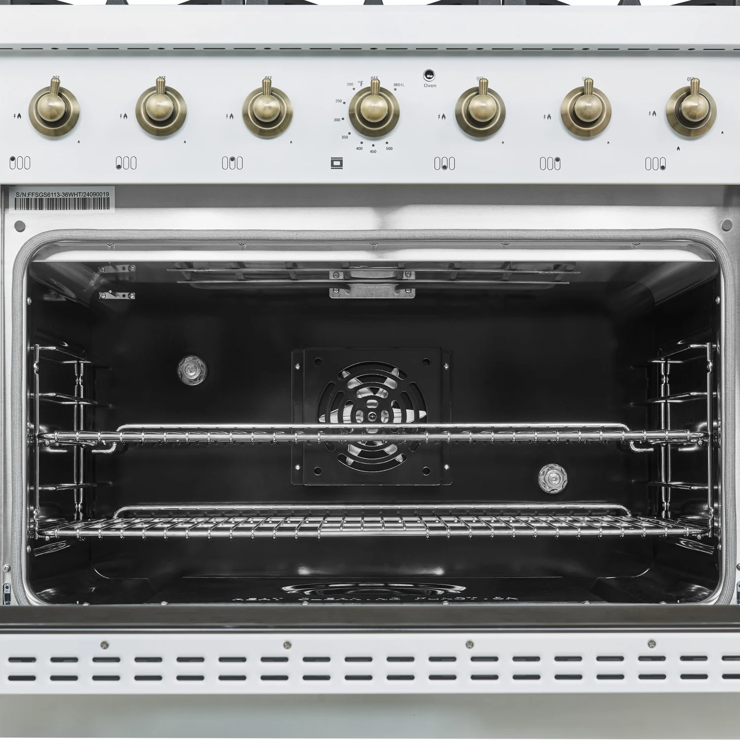 Forno Antico 36" White Dual Fuel Range (4.5 Cu. Ft.) - FFSGS6113-36WHT - Image 8