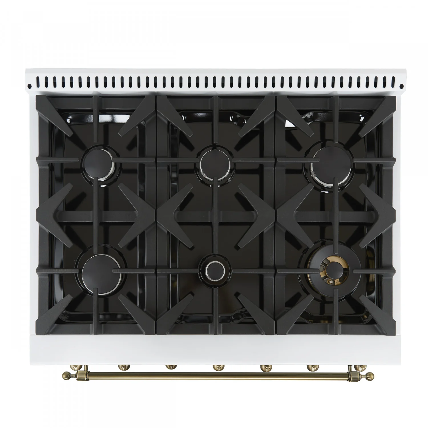Forno Antico 36" White Freestanding Gas Range (4.5 Cu. Ft.) - FFSGS6219-36WHT - Image 4