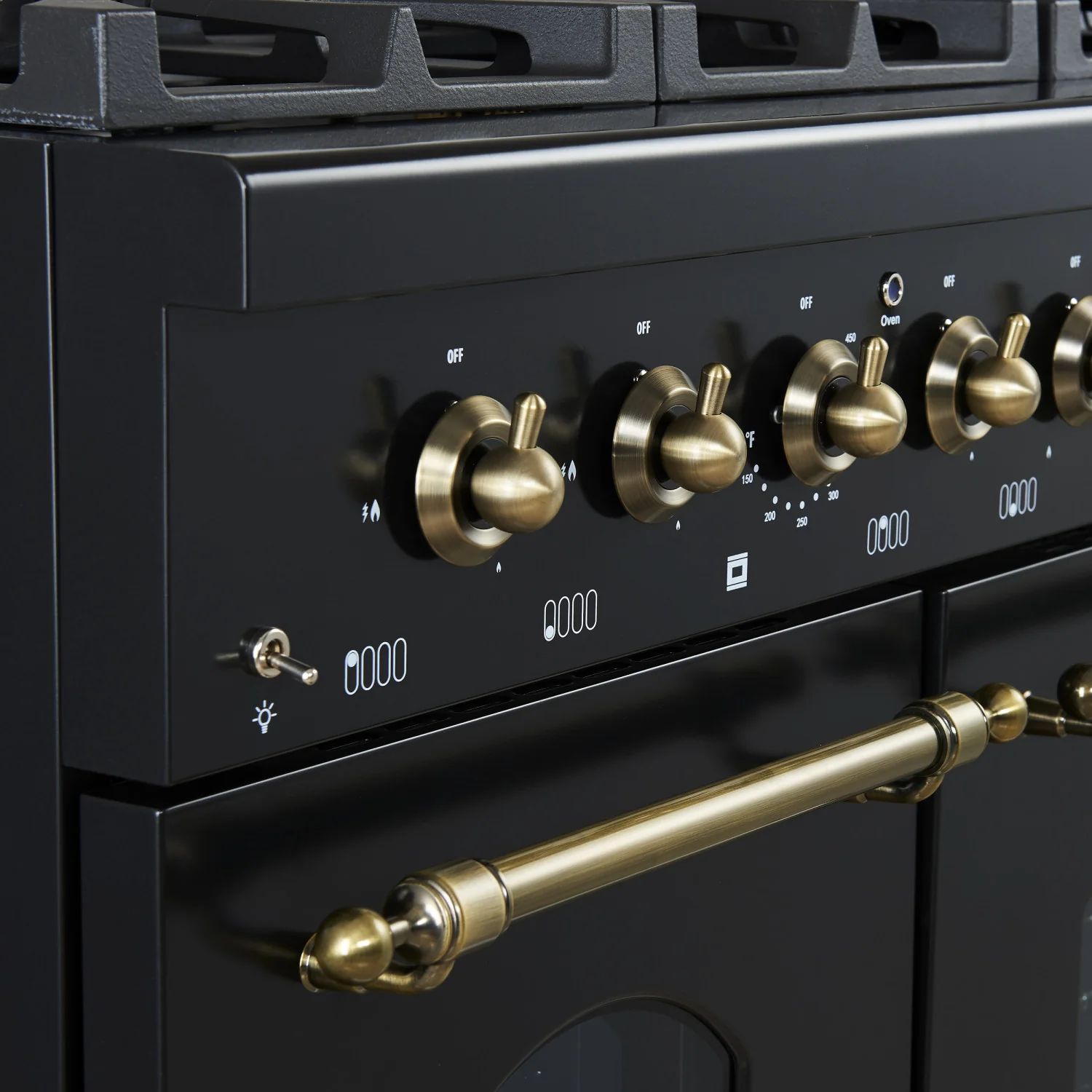 Forno Antico 48" Black Freestanding Double Oven Gas Range (5.5 Cu. Ft.) - FFSGS6219-48BLK - Image 2