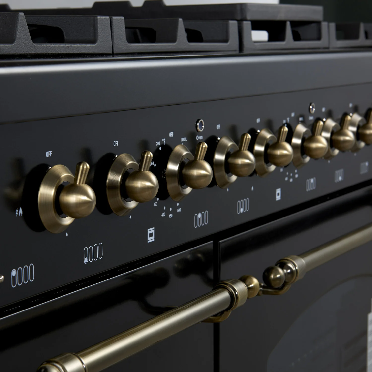 Forno Antico 48" Black Freestanding Dual Fuel Double Oven Range (5.5 Cu. Ft.) - FFSGS6113-48BLK - Image 5