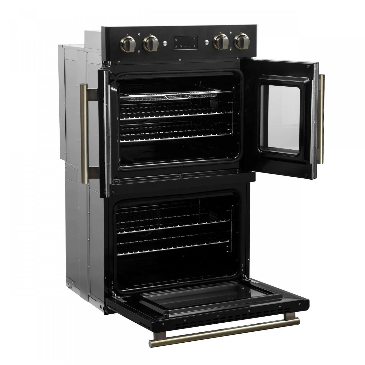 Forno Asti Black 30" French Door Double Wall Oven With Dual True Convection And Air Fry (7.36 Cu. Ft.) - FBOEL1340-30BLK - Image 5