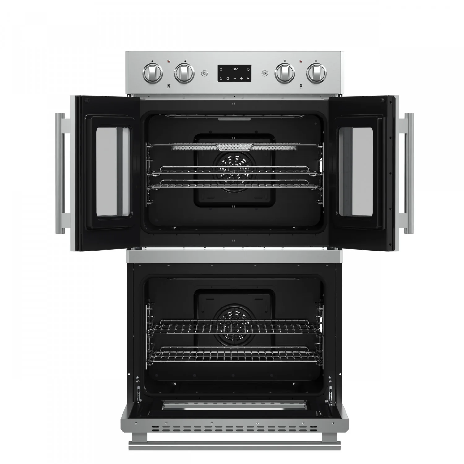 Forno Asti Stainless Steel 30" French Door Double Wall Oven With Dual True Convection And Air Fry (7.36 Cu. Ft.) - FBOEL1340-30 - Image 4