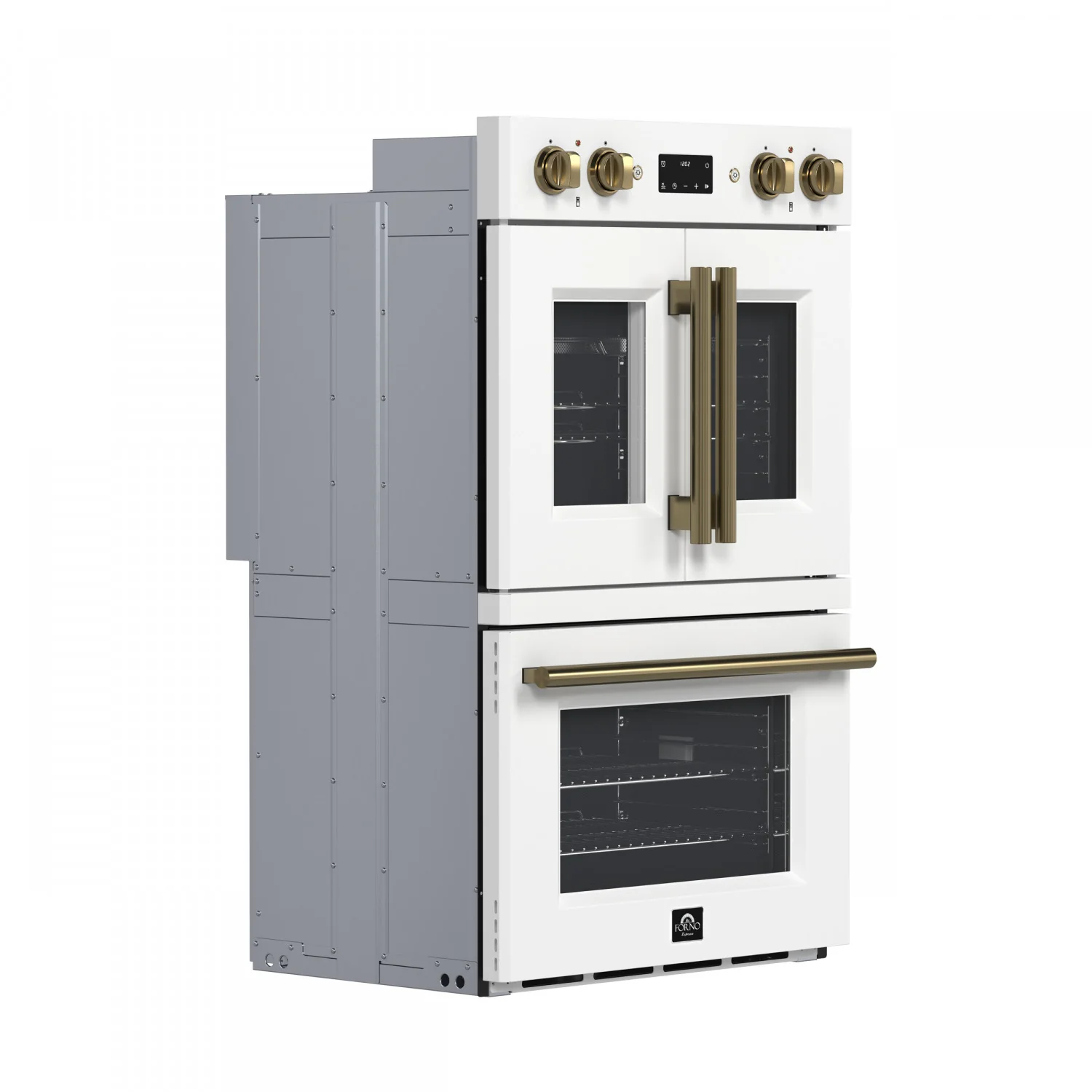 Forno Asti White 30" French Door Double Wall Oven with Dual True Convection and Air Fry (7.36 Cu. Ft.) - FBOEL1340-30WHT - Image 5