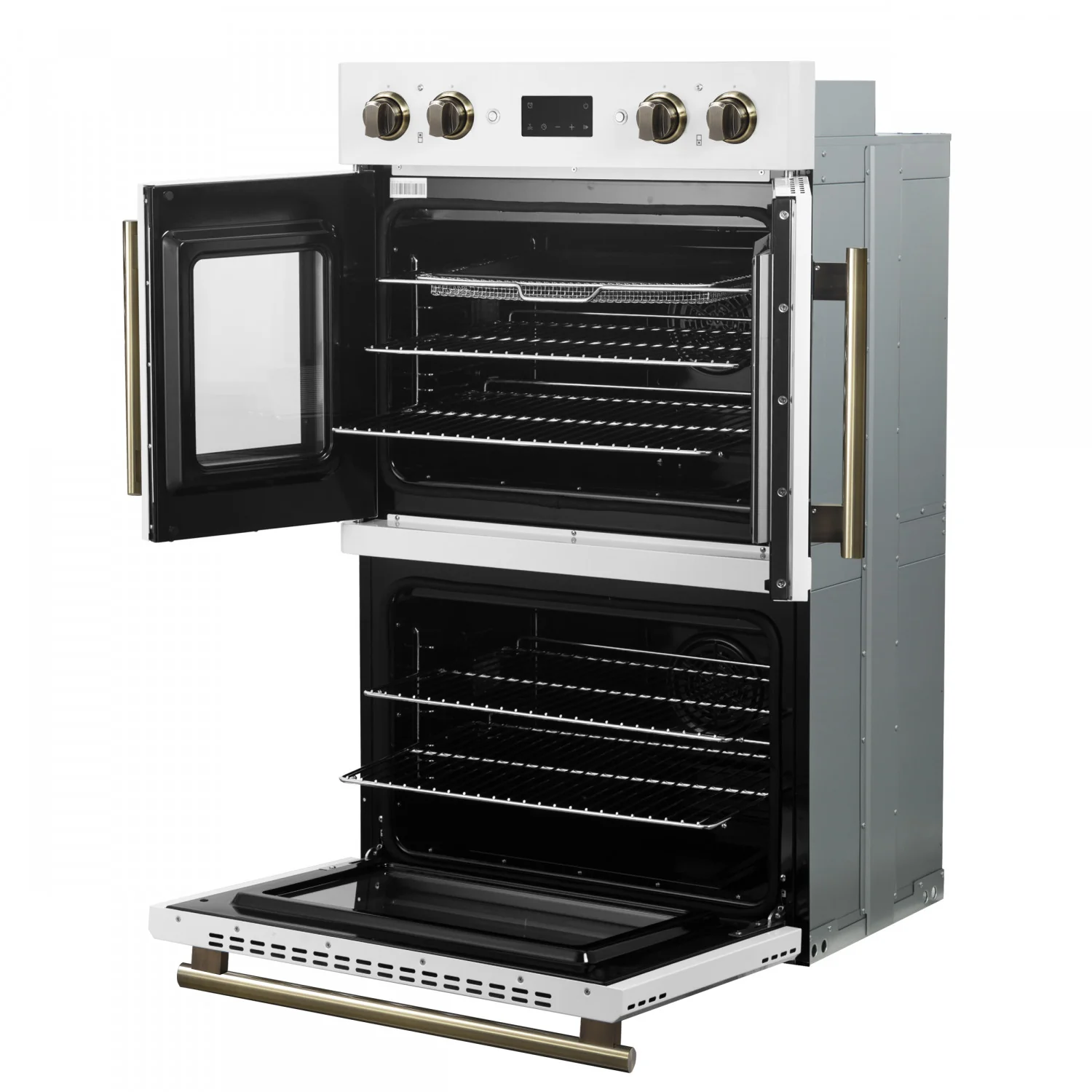 Forno Asti White 30" French Door Double Wall Oven with Dual True Convection and Air Fry (7.36 Cu. Ft.) - FBOEL1340-30WHT - Image 8