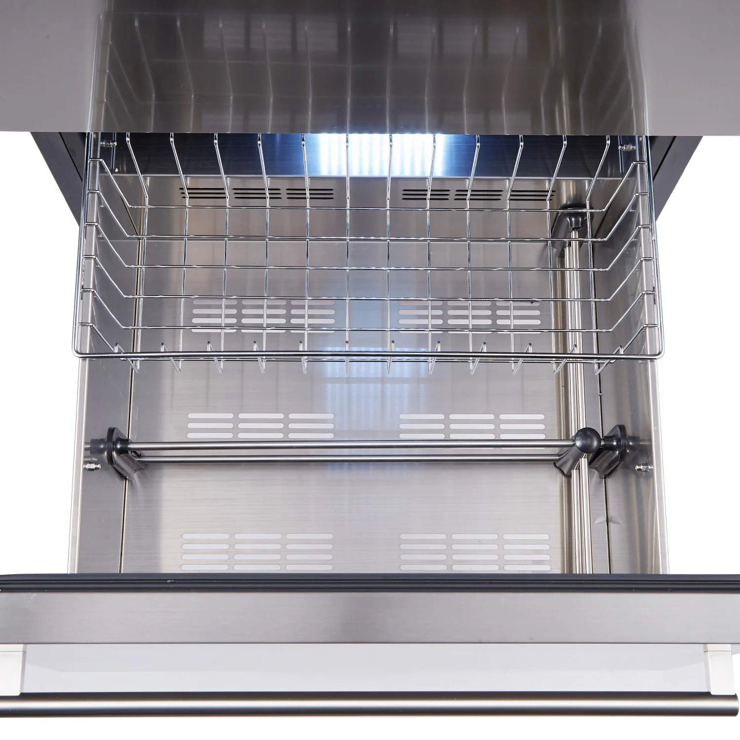 Forno Azienda 24" Stainless Steel 108 Bottle Dual Zone Wine Cooler with Two Refrigerated Drawers - FWCDR6628-24S - Image 4
