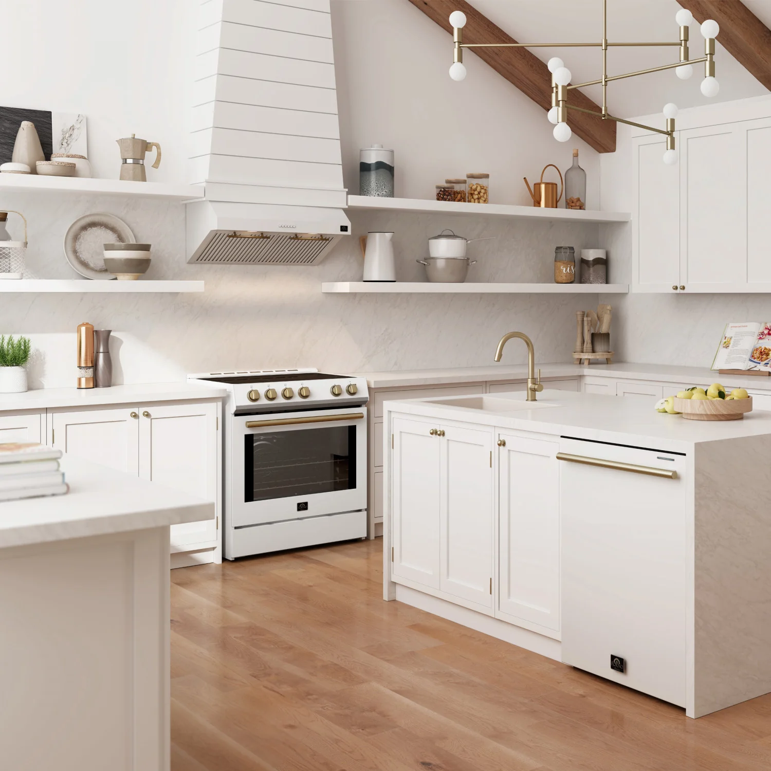 Forno Bari White 30" 400 CFM Under Cabinet Range Hood - FRHUC5255-30WHT - Image 16