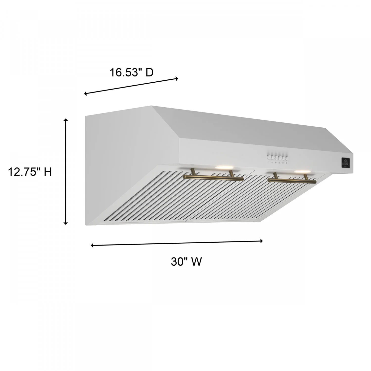 Forno Bari White 30" 400 CFM Under Cabinet Range Hood - FRHUC5255-30WHT - Image 7
