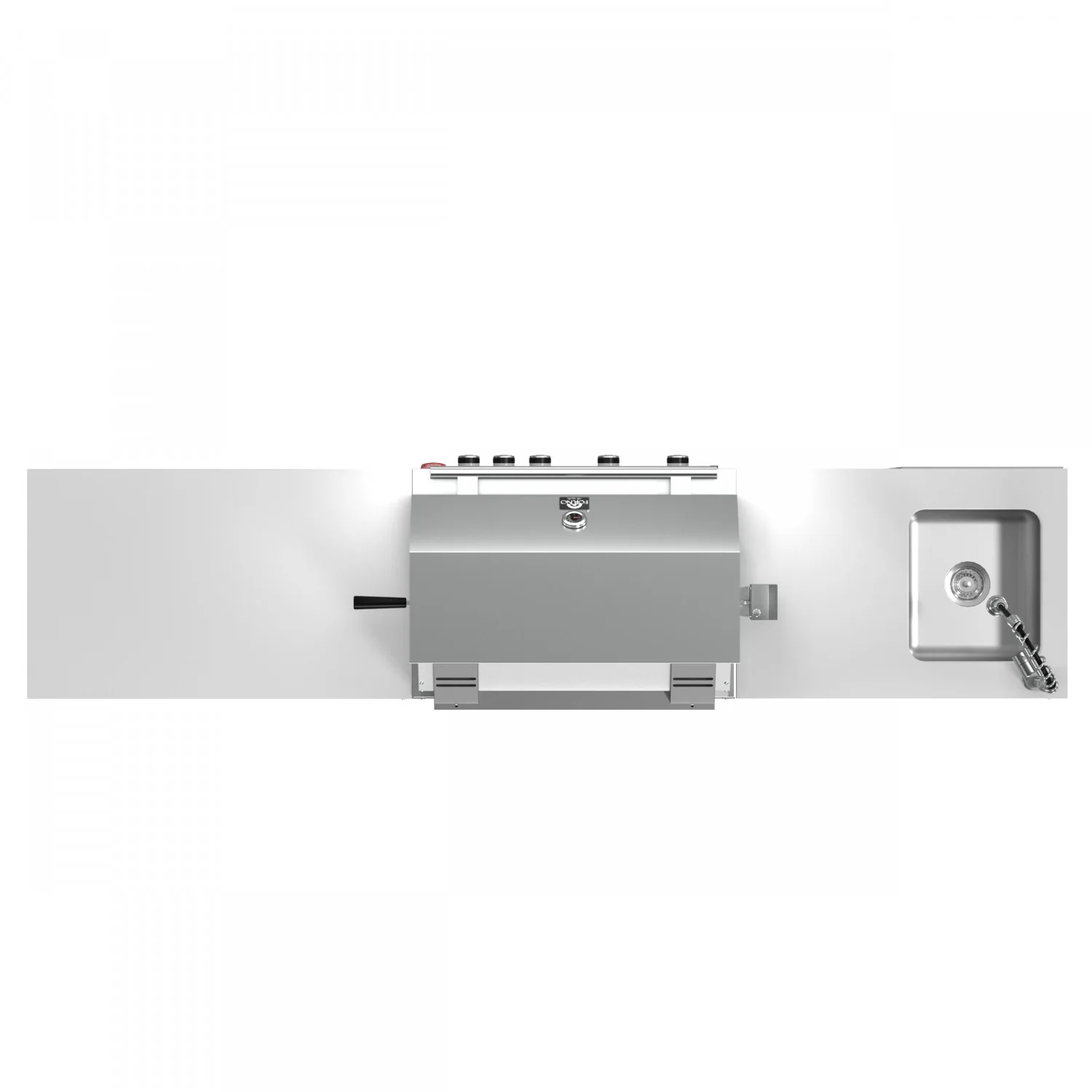 Forno Bulnes White Countertop Outdoor Kitchen with 30" 60,000 BTU BBQ and Beverage Centre - FODKT2506WHT - Image 7