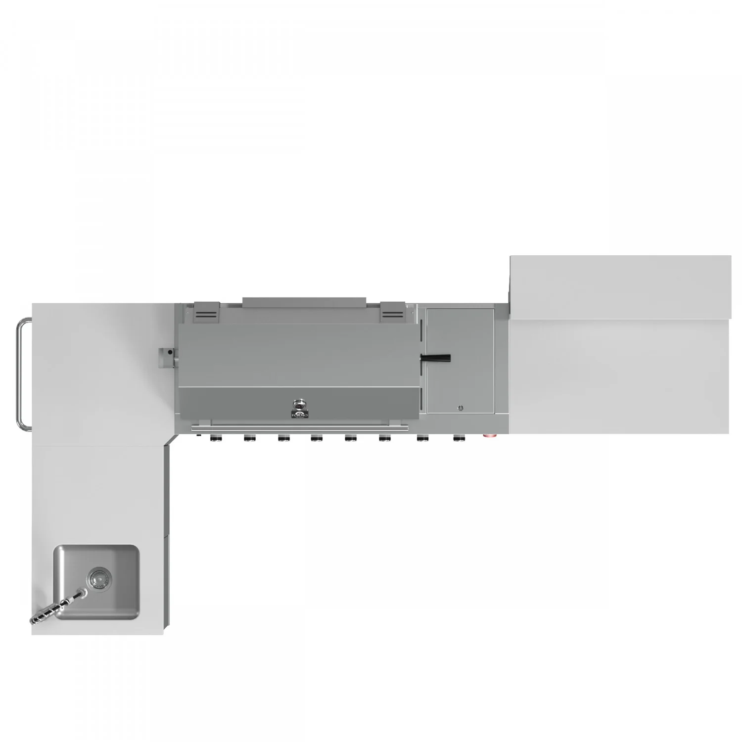 Forno Bulnes White Countertop Outdoor Kitchen with 40" 84,000 BTU BBQ and Beverage Centre - FODKT2520WHT - Image 15