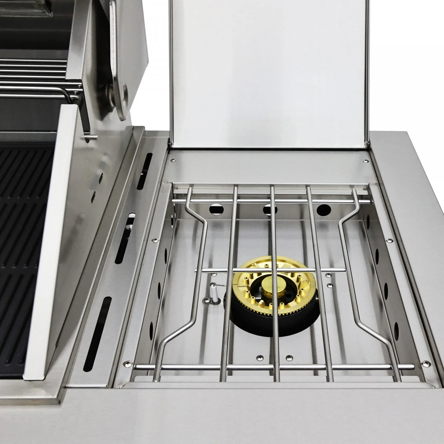 Forno Bulnes White Countertop Outdoor Kitchen with 40" 84,000 BTU BBQ and Beverage Centre - FODKT2520WHT - Image 5