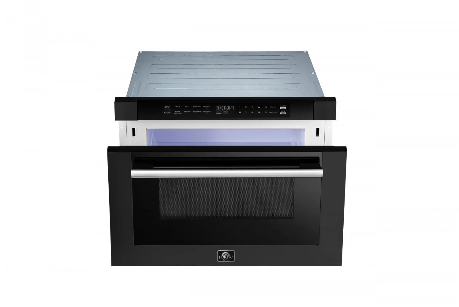 Forno Capoliveri Black 24" Built-In Microwave Drawer (1.2 Cu. Ft.) - FMWDR3000-24BLK - Image 10