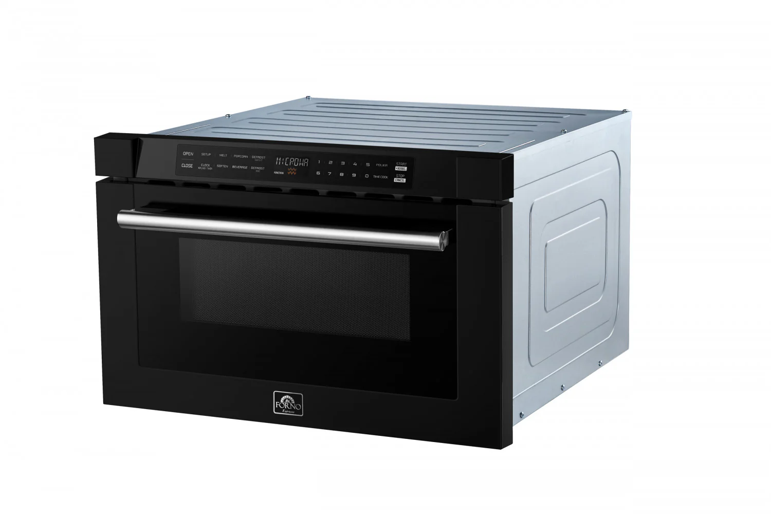 Forno Capoliveri Black 24" Built-In Microwave Drawer (1.2 Cu. Ft.) - FMWDR3000-24BLK - Image 4