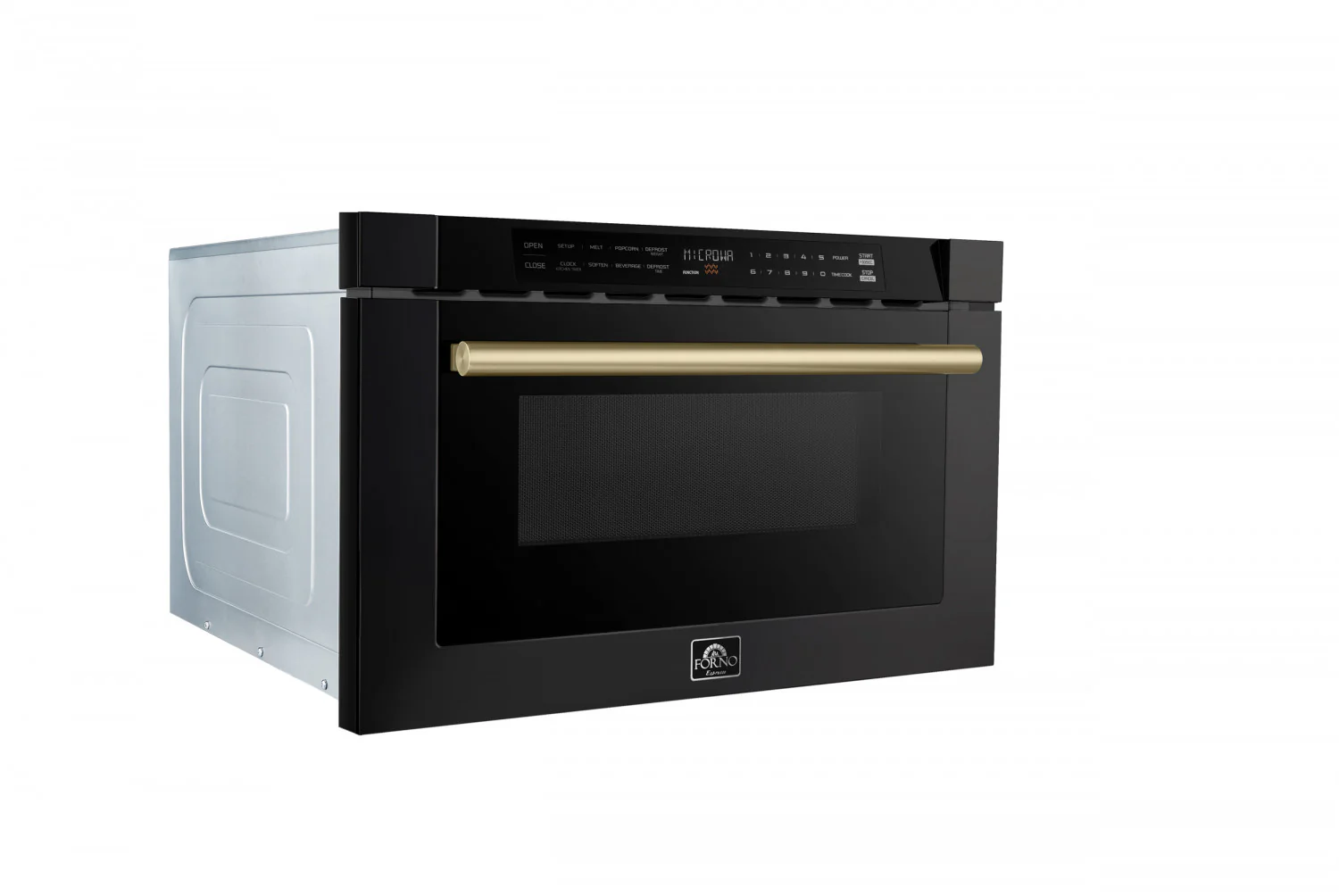 Forno Capoliveri Black 24" Built-In Microwave Drawer (1.2 Cu. Ft.) - FMWDR3000-24BLK - Image 5