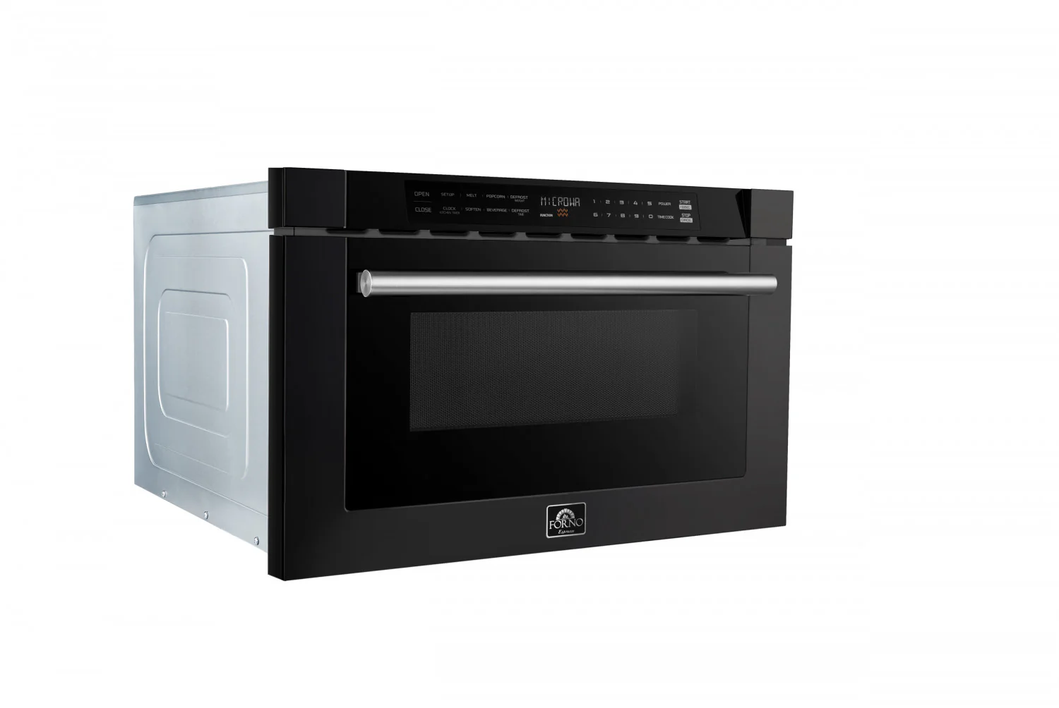 Forno Capoliveri Black 24" Built-In Microwave Drawer (1.2 Cu. Ft.) - FMWDR3000-24BLK - Image 6