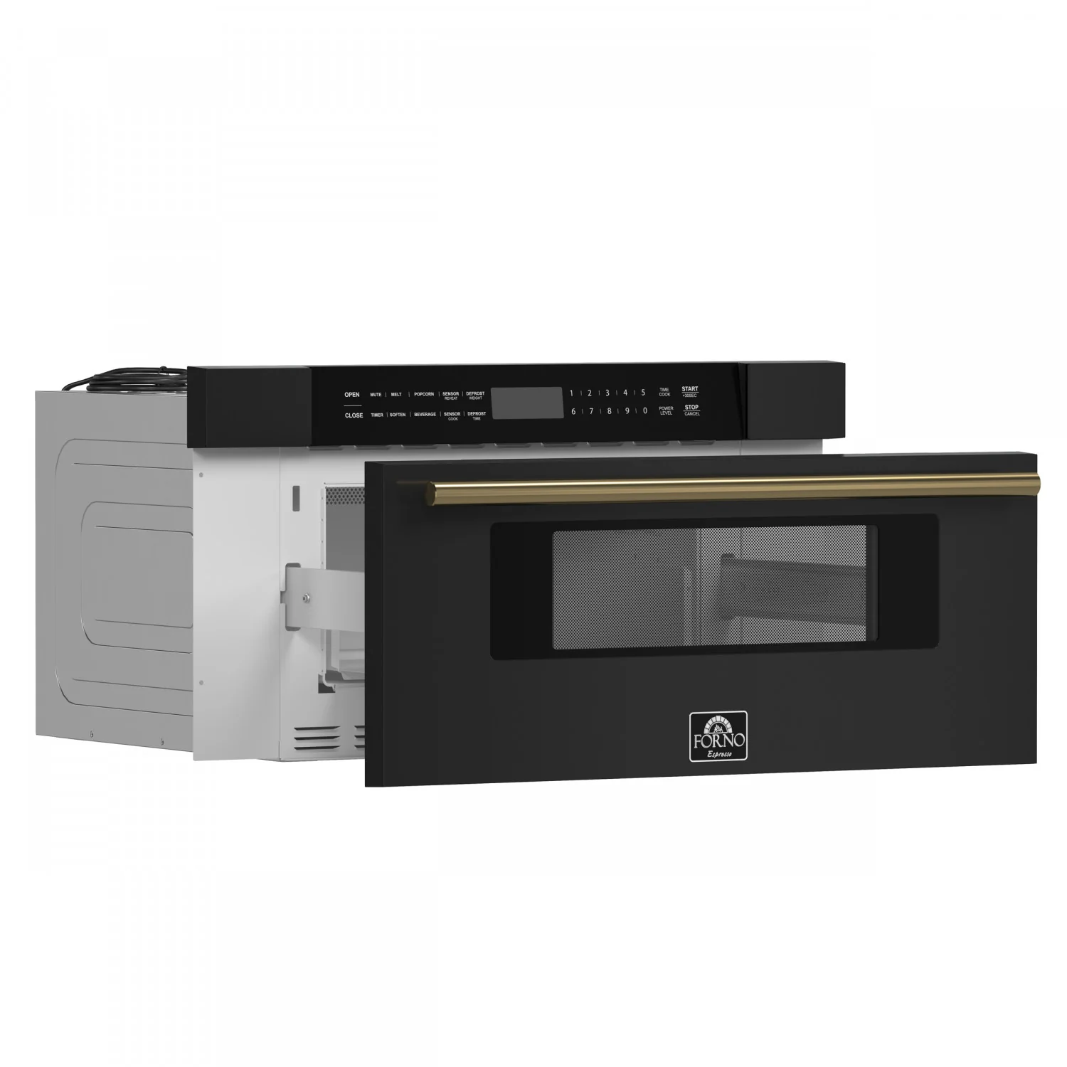 Forno Capoliveri Black 30" Built-In Microwave Drawer (1.2 Cu. Ft.) - FMWDR3000-30BLK - Image 3