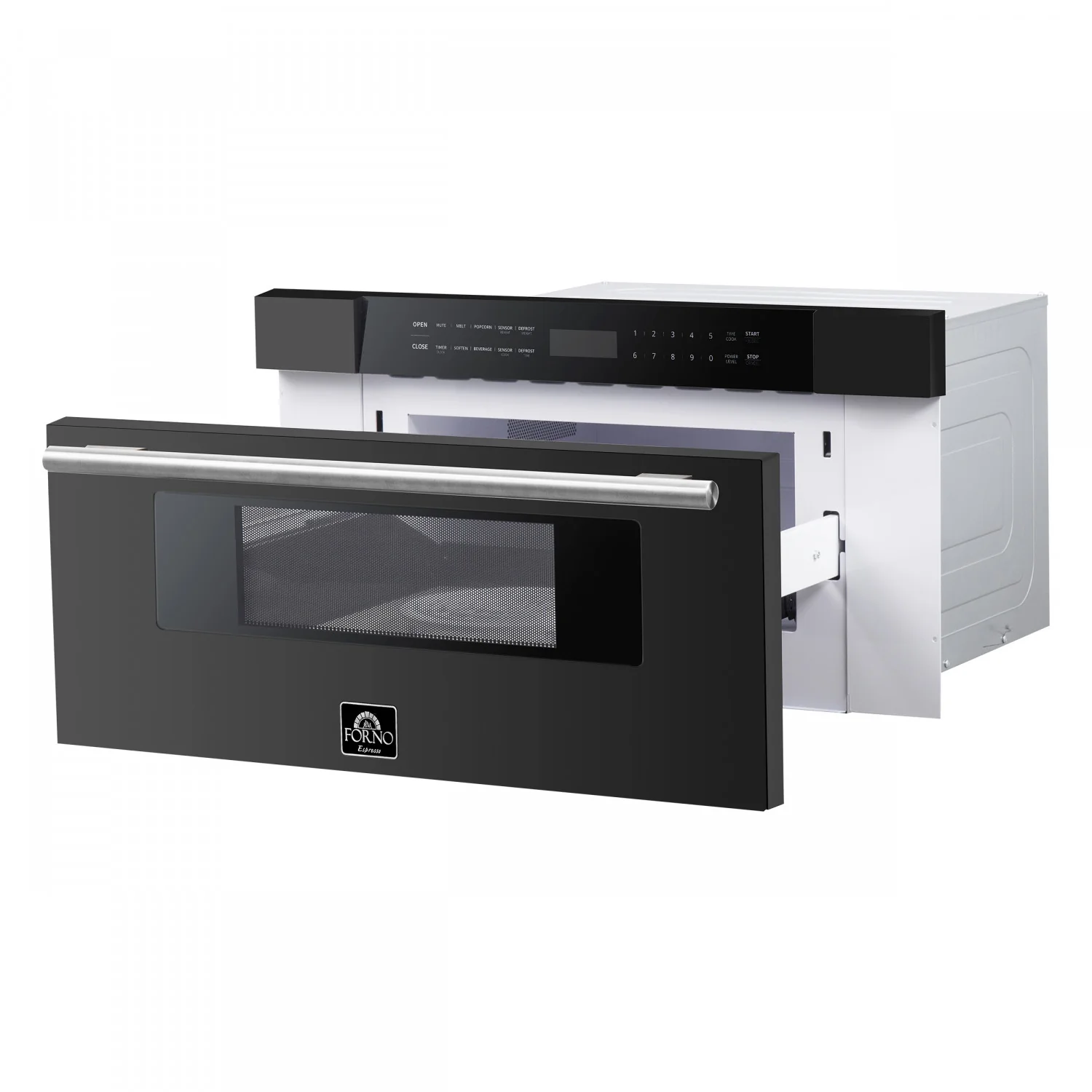 Forno Capoliveri Black 30" Built-In Microwave Drawer (1.2 Cu. Ft.) - FMWDR3000-30BLK - Image 4