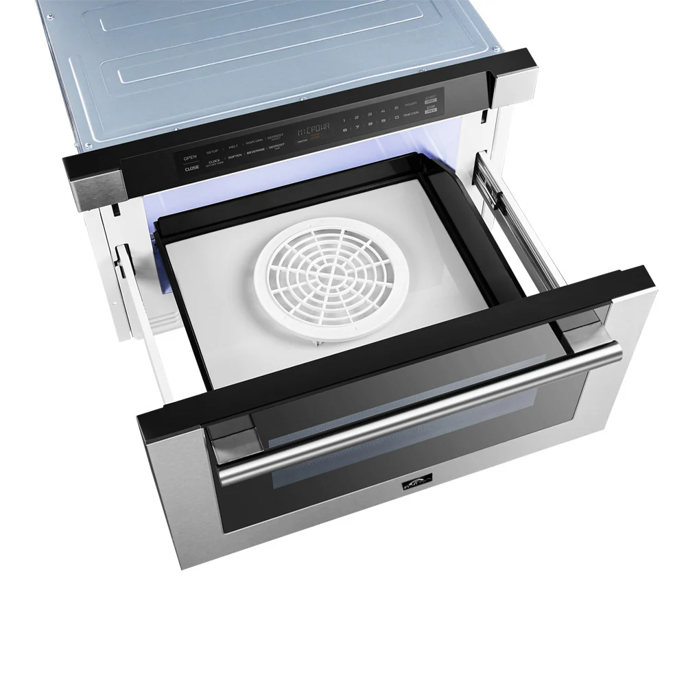 Forno Capoliveri Stainless Steel 24" Built-In Microwave Drawer (1.2 Cu. Ft.) - FMWDR3000-24 - Image 6
