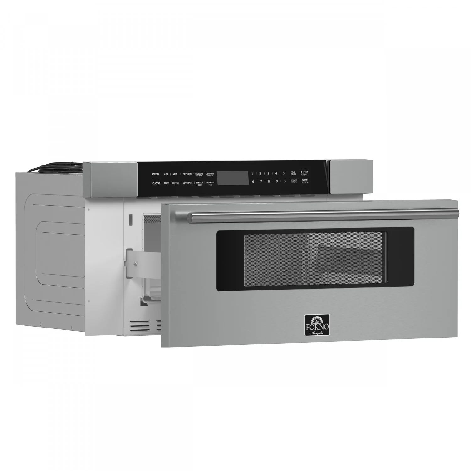 Forno Capoliveri Stainless Steel 30" Built-In Microwave Drawer (1.2 Cu. Ft.) - FMWDR3000-30 - Image 3