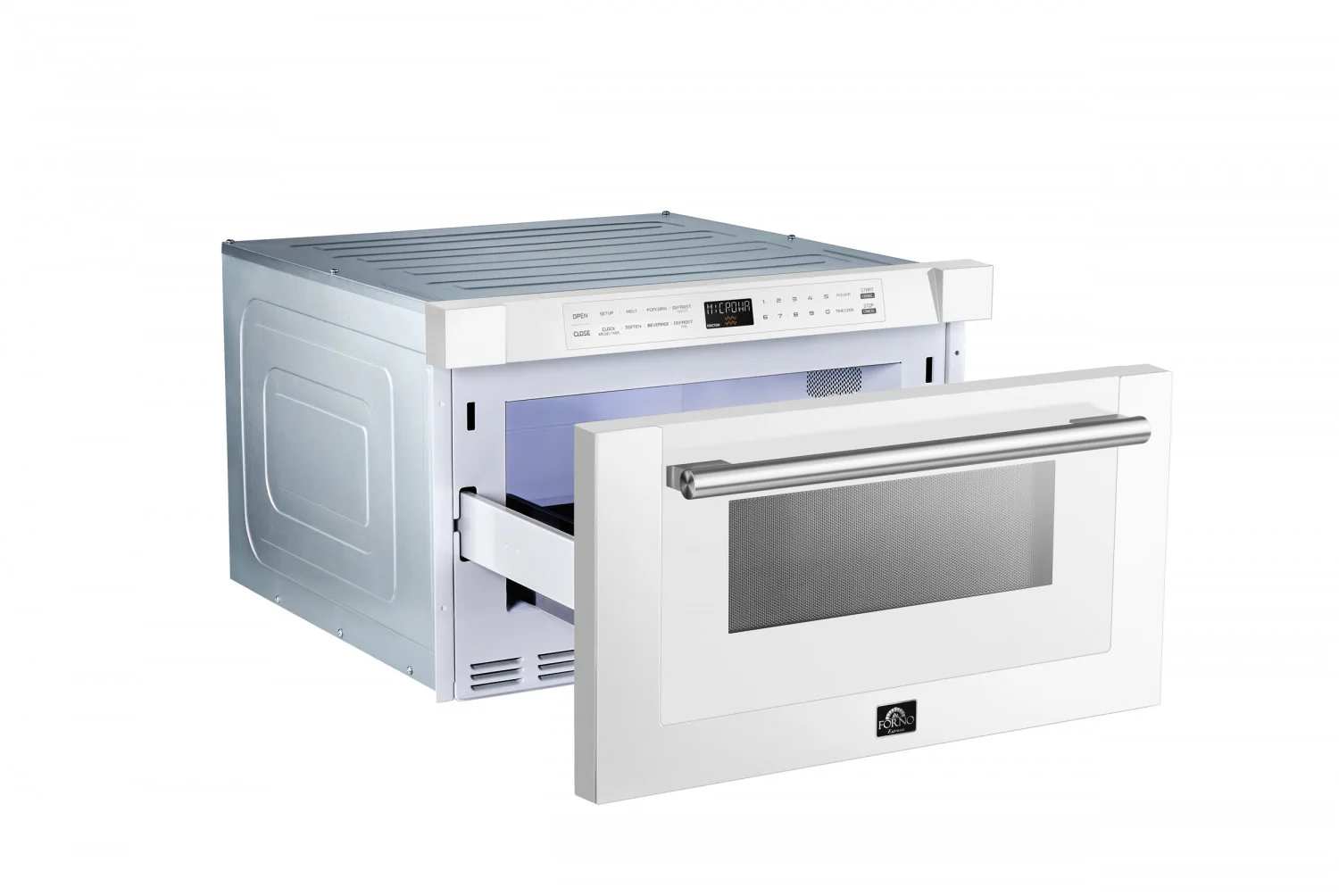 Forno Capoliveri White 24" Built-In Microwave Drawer (1.2 Cu. Ft.) - FMWDR3000-24WHT - Image 10