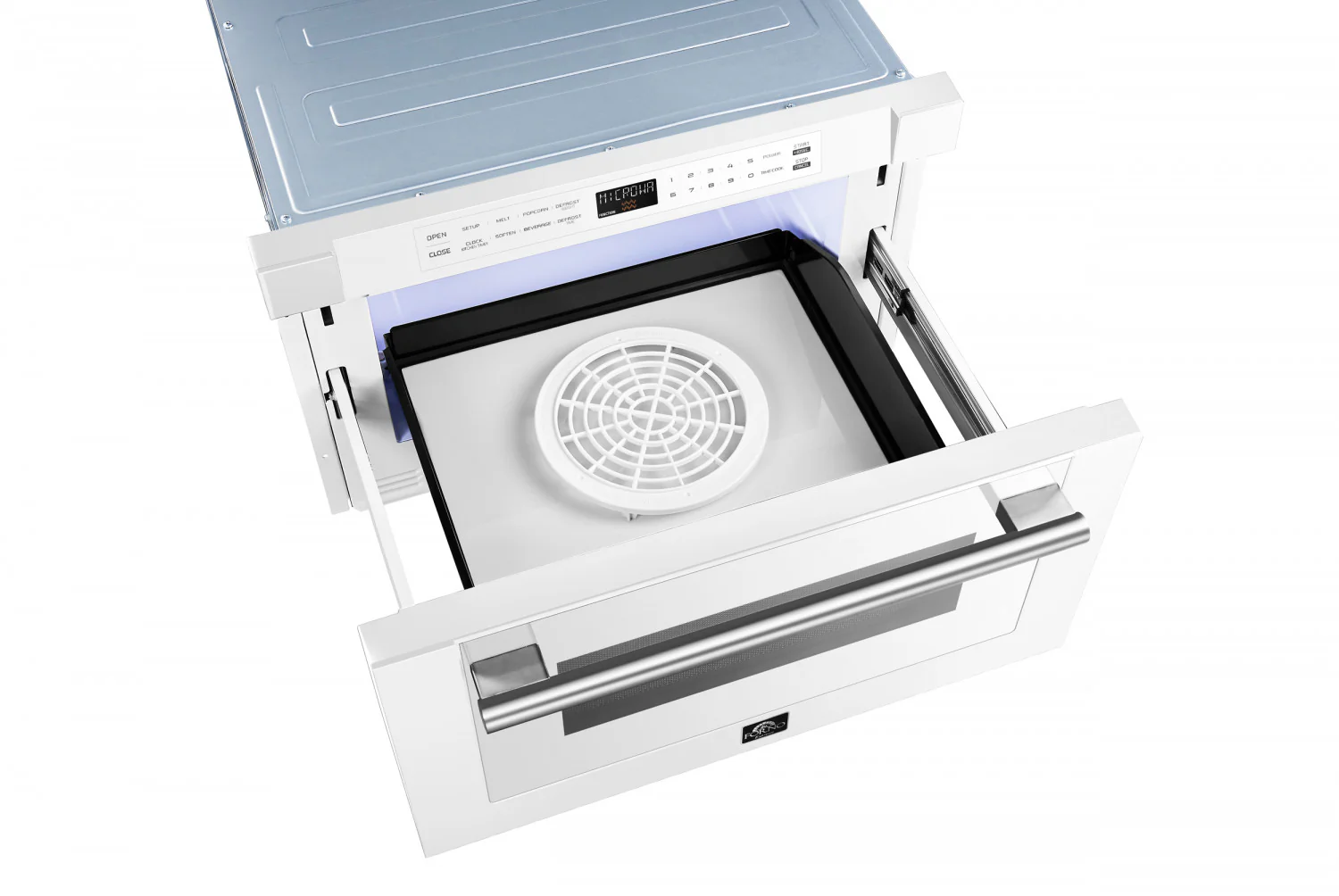 Forno Capoliveri White 24" Built-In Microwave Drawer (1.2 Cu. Ft.) - FMWDR3000-24WHT - Image 12