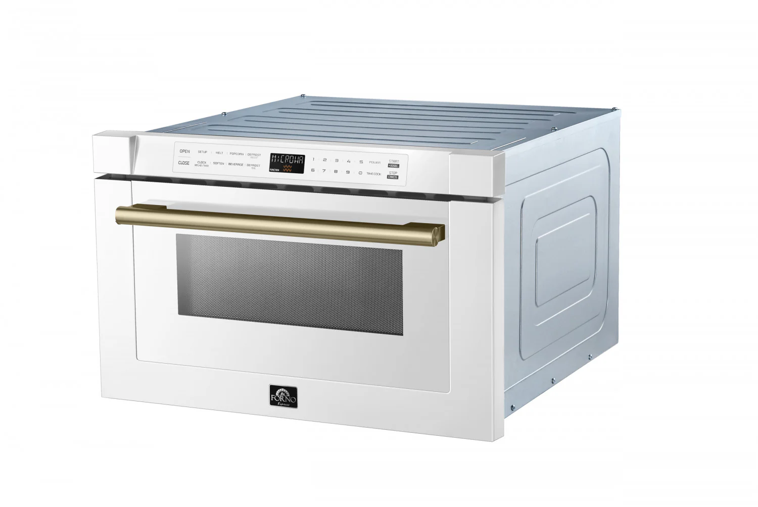 Forno Capoliveri White 24" Built-In Microwave Drawer (1.2 Cu. Ft.) - FMWDR3000-24WHT - Image 3