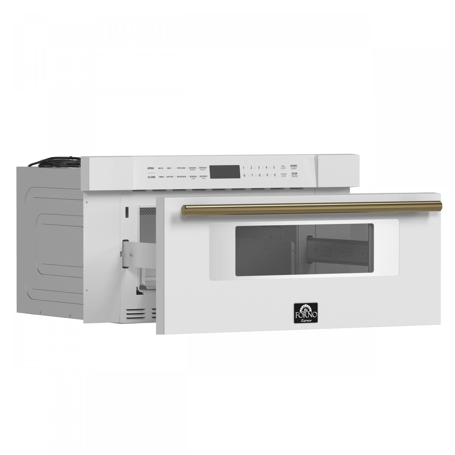 Forno Capoliveri White 30" Built-In Microwave Drawer (1.2 Cu. Ft.) - FMWDR3000-30WHT - Image 3