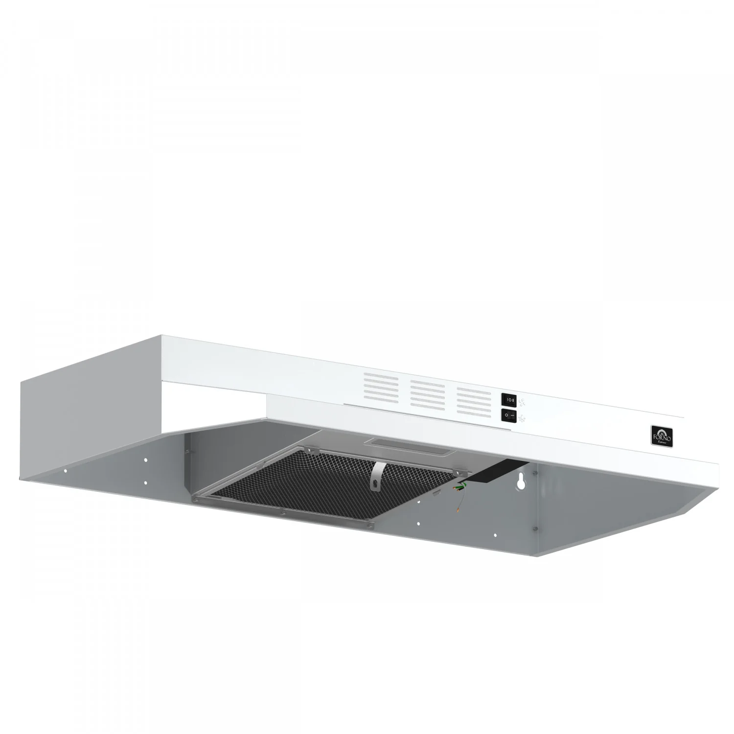 Forno Cappa White 30" 200 CFM Under Cabinet Range Hood - FRHUC5200-30WHT - Image 4