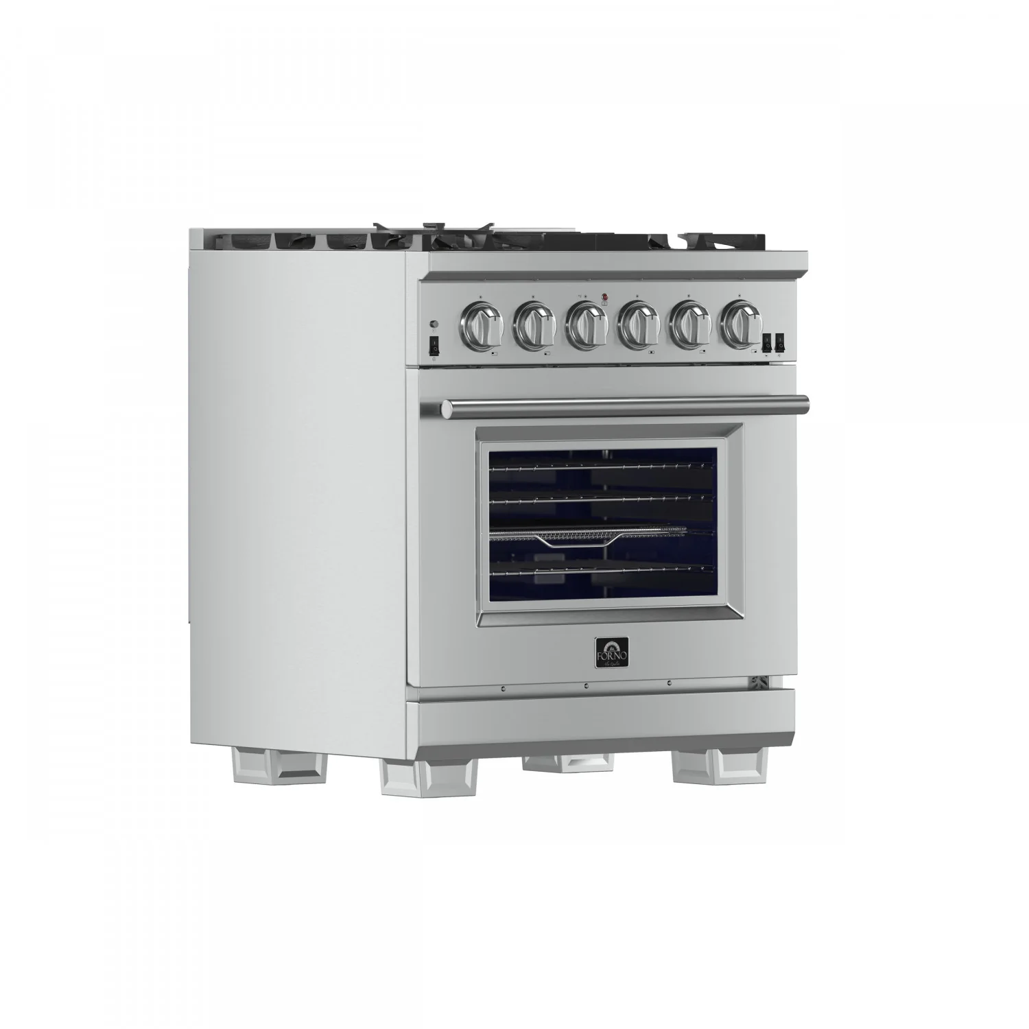 Forno Capriasca 30" Stainless Steel Freestanding Gas Range (4.32 Cu. Ft.) - FFSGS6260-30 - Image 3