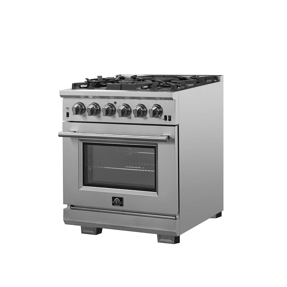 Forno Capriasca 30" Stainless Steel Freestanding Gas Range (4.32 Cu. Ft.) - FFSGS6260-30 - Image 6
