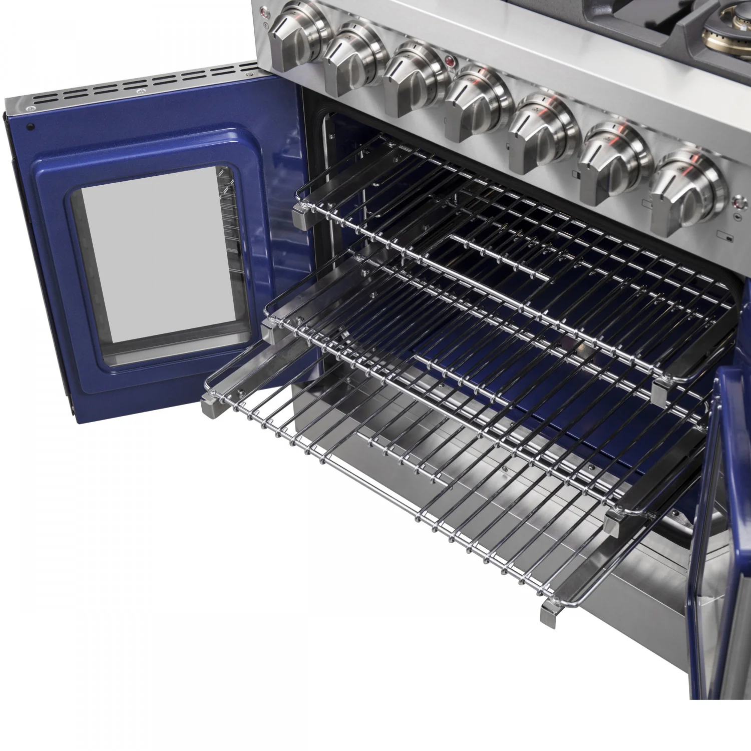 Forno Capriasca 30" Stainless Steel French Door Dual Fuel Range with True Convection (4.32 Cu. Ft.) - FFSGS6387-30 - Image 9