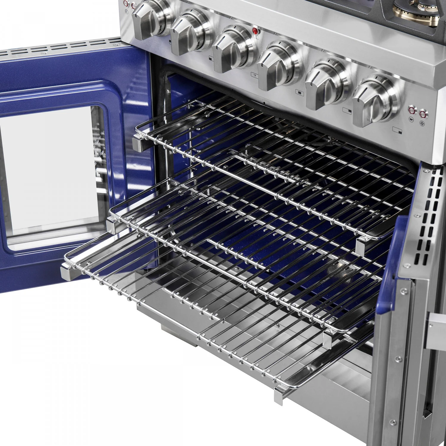 Forno Capriasca 30" Stainless Steel French Door Freestanding Gas Range with Air Fry (4.32 Cu. Ft.) - FFSGS6460-30 - Image 12
