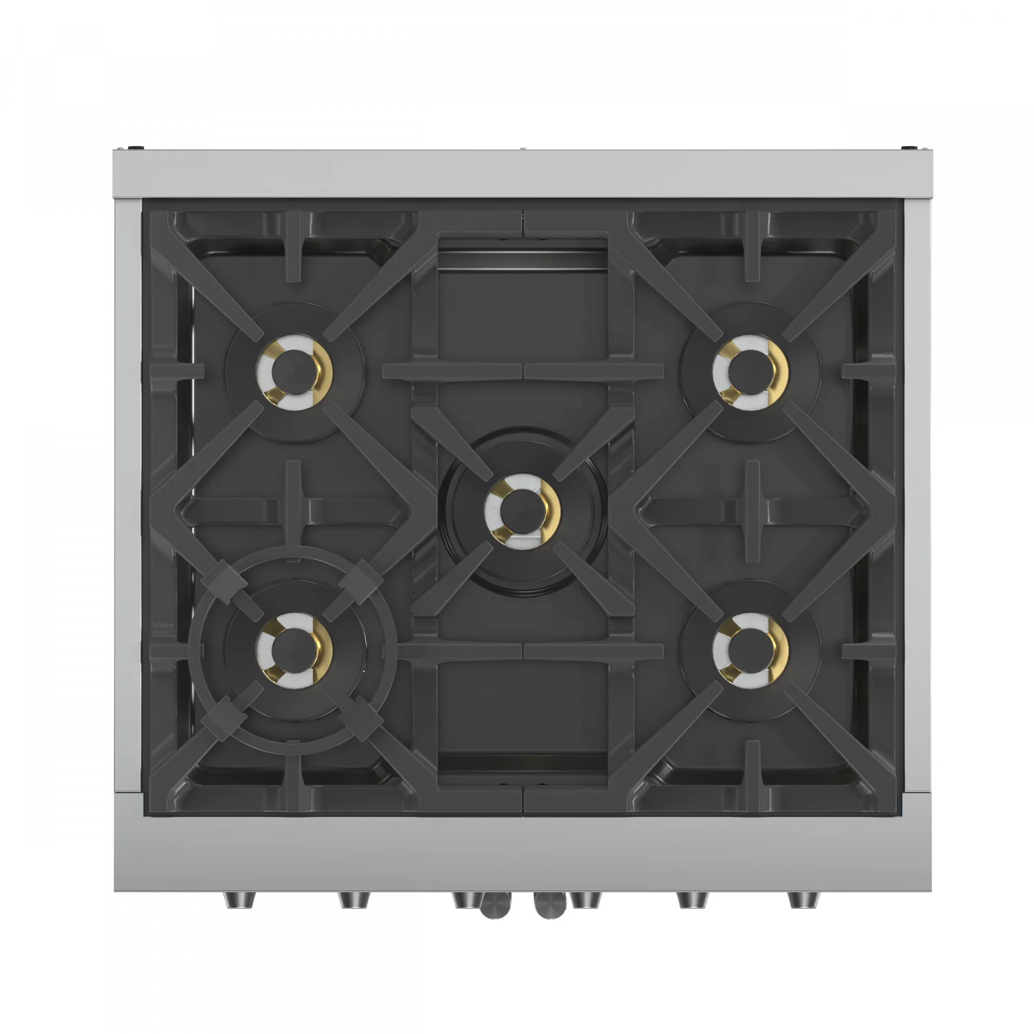 Forno Capriasca 30" Stainless Steel French Door Freestanding Gas Range with Air Fry (4.32 Cu. Ft.) - FFSGS6460-30 - Image 5