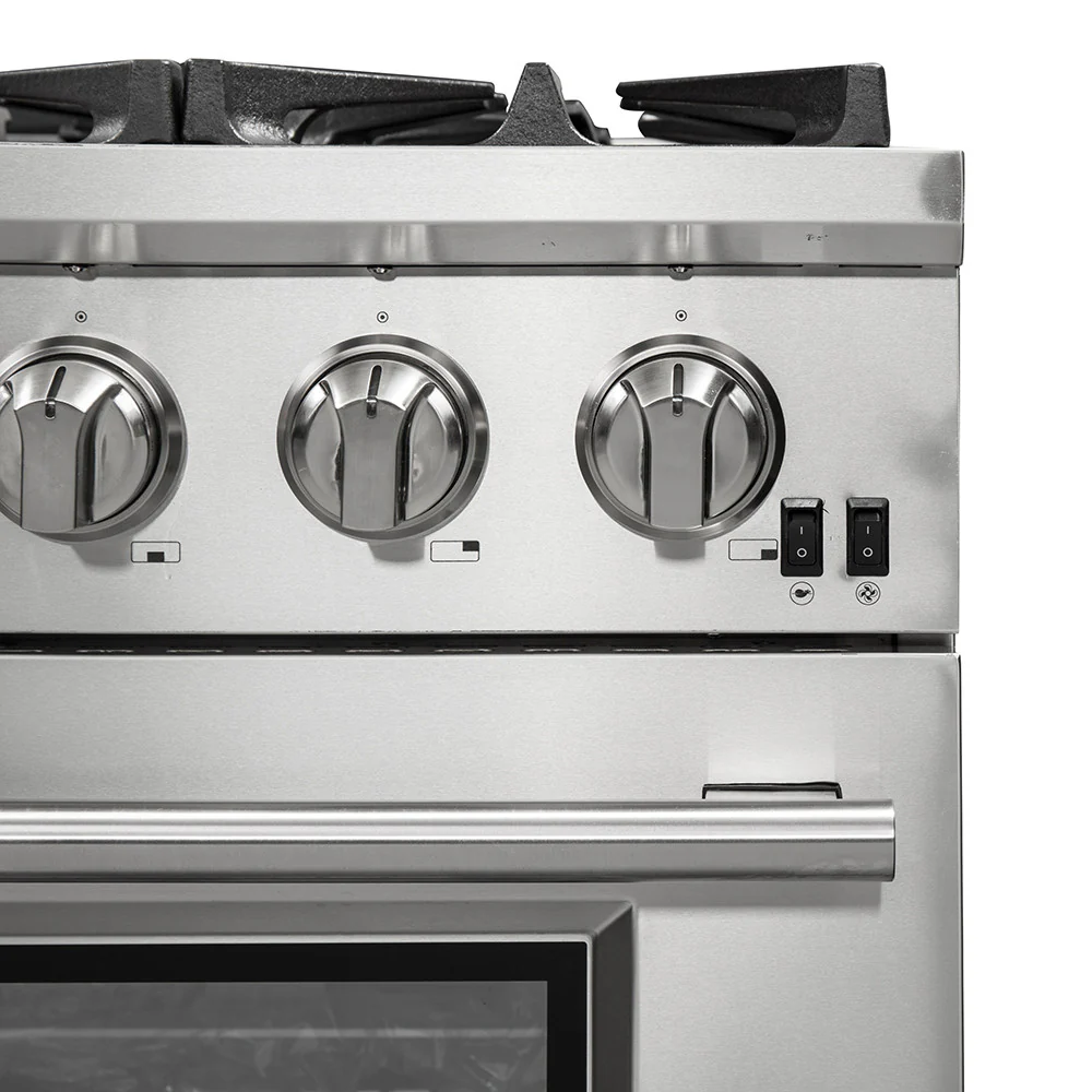 Forno Capriasca 36" Stainless Steel Freestanding Gas Range (5.36 Cu. Ft.) - FFSGS6260-36 - Image 7